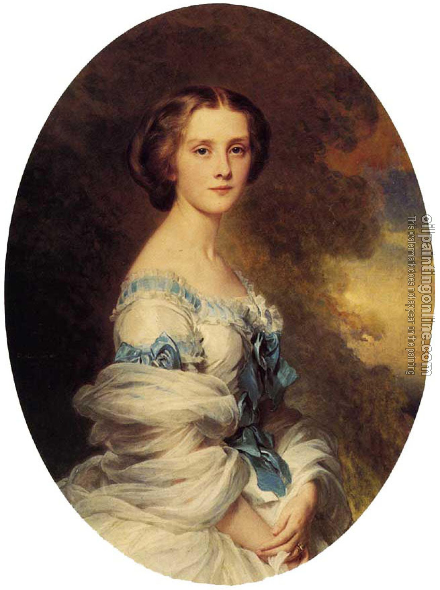Winterhalter, Franz Xavier - Melanie de Bussiere Comtesse Edmond de Pourtales